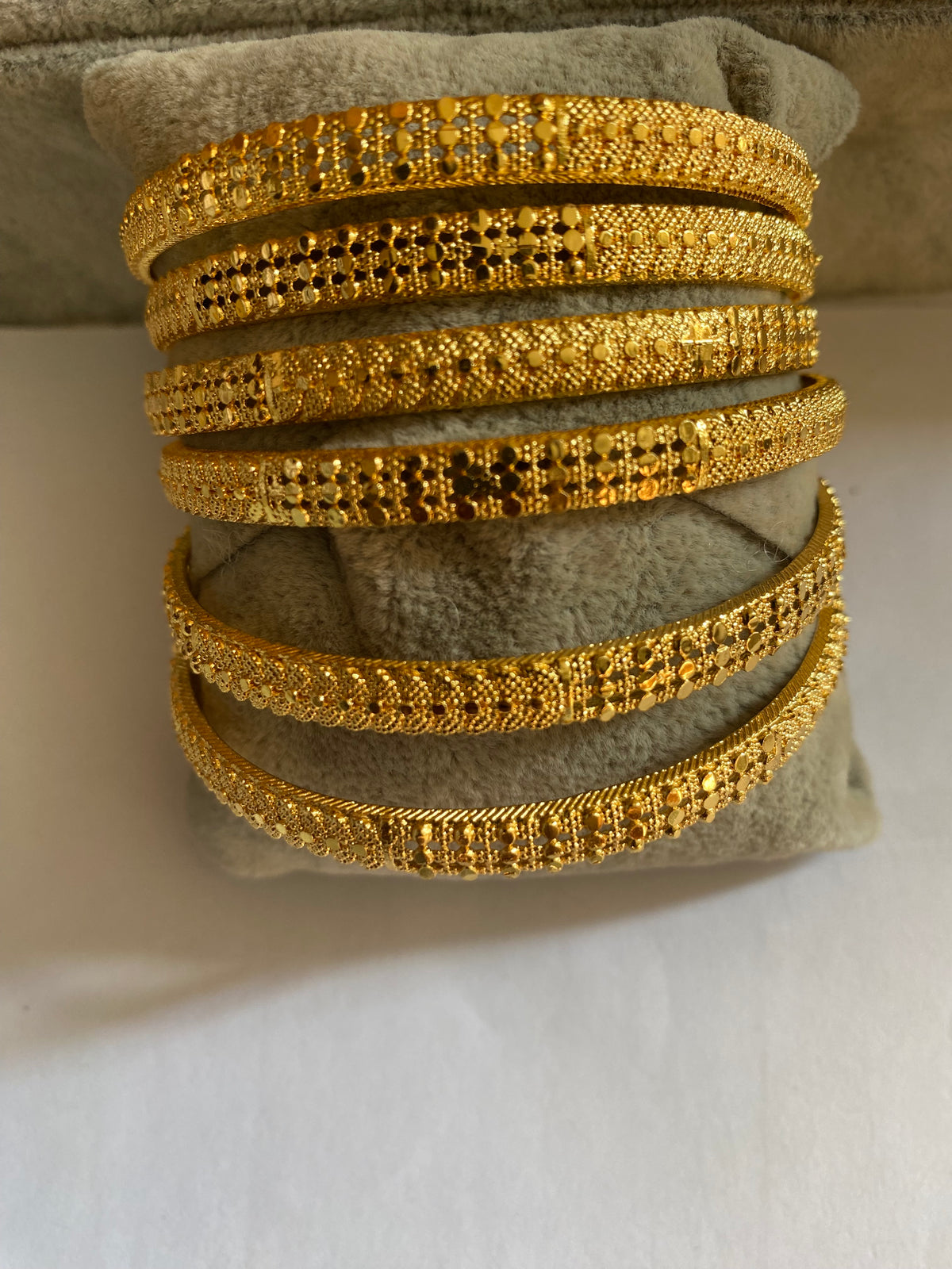 Gold Plated Bangle Bracelets Set of 6 Elegant & Stylish Jewelry for Women Perfect for Any Occasion Timeless Appeal in Gold Plating