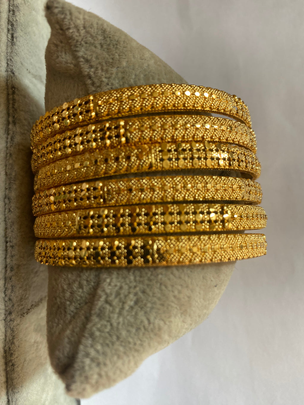 Gold Plated Bangle Bracelets Set of 6 Elegant & Stylish Jewelry for Women Perfect for Any Occasion Timeless Appeal in Gold Plating