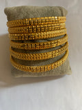 Gold Plated Bangle Bracelets Set of 6 Elegant & Stylish Jewelry for Women Perfect for Any Occasion Timeless Appeal in Gold Plating