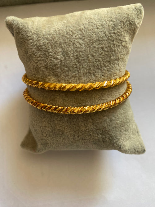 24k gold plated pakistani bangles
