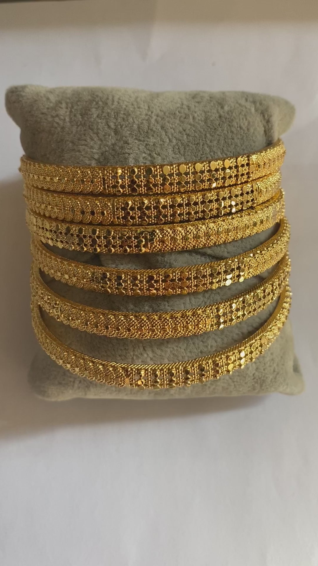 Gold Plated Bangle Bracelets Set of 6 Elegant & Stylish Jewelry for Women Perfect for Any Occasion Timeless Appeal in Gold Plating